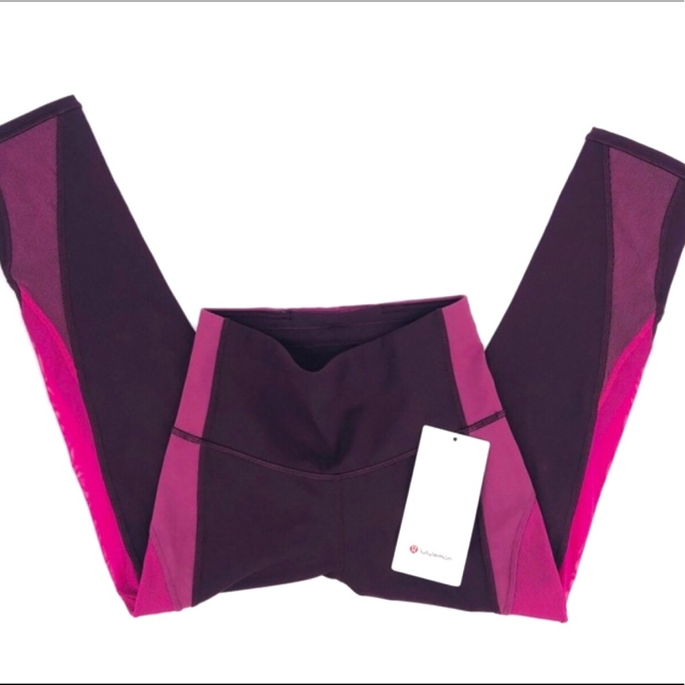 NWT Lululemon Colour Me Ombre Crop 21” Mesh Leggings Size 4